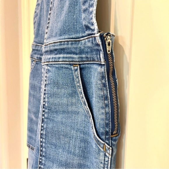 Madewell Skinny Raw Hem Bib Overalls - Picture 3 of 12